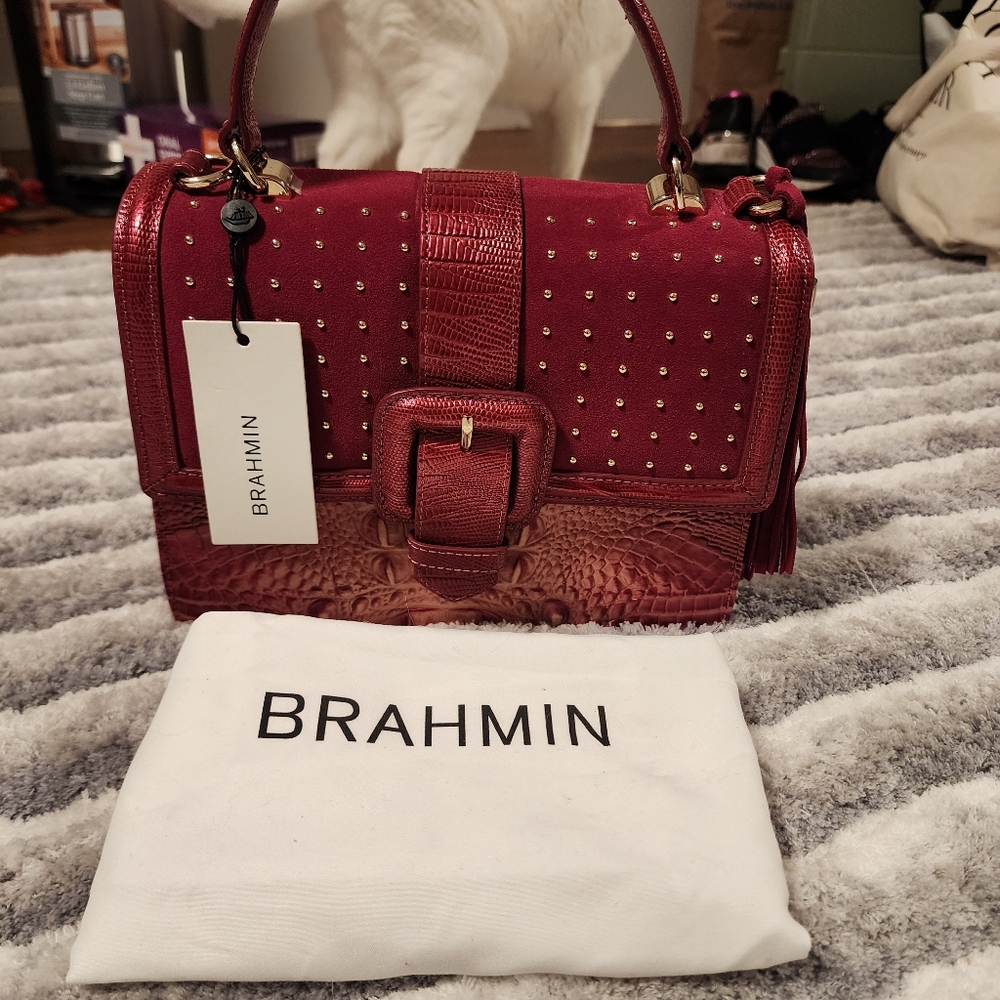 NWT* BRAHMIN MINI FRANCINE LOTUS LEVENE